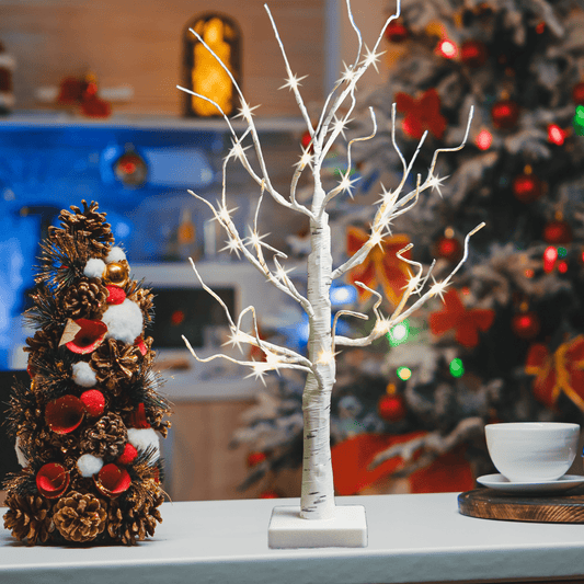 How to Set Up and Decorate a Lighted Birch Tree - Alfanite Store
