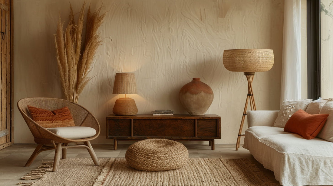 Why Rattan and Wooden Lamps Are Trending in Modern Spaces - Alfanite Store